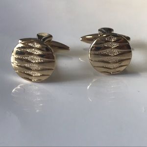 Vintage Circle Art Deco cuff links